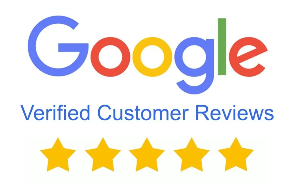 Google 5.0 star verified customer reviews
